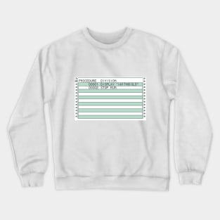 Pixel Green Bar COBOL Crewneck Sweatshirt